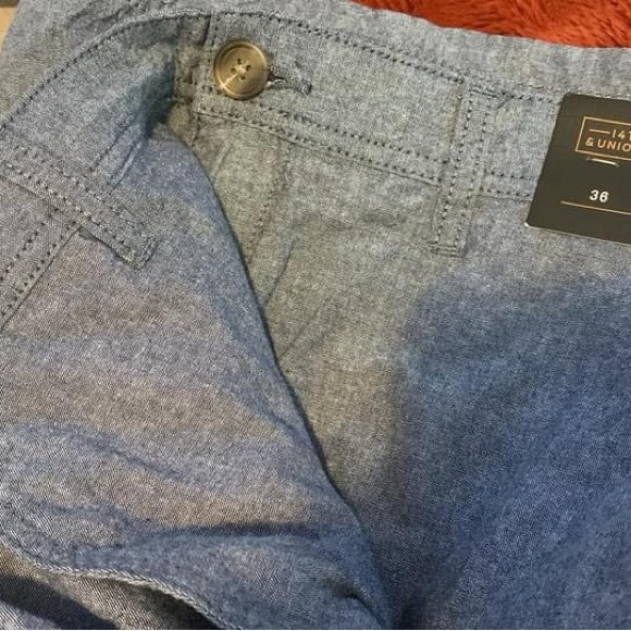 Men’s Slim Fit Cotton Shorts (linen look) - Picture 2 of 5